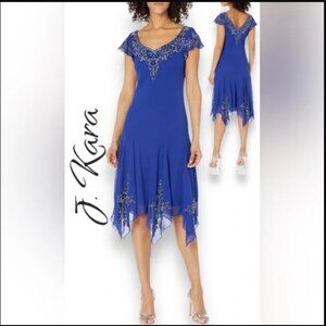 NWT J Kara Handmade Beaded Dress, 16